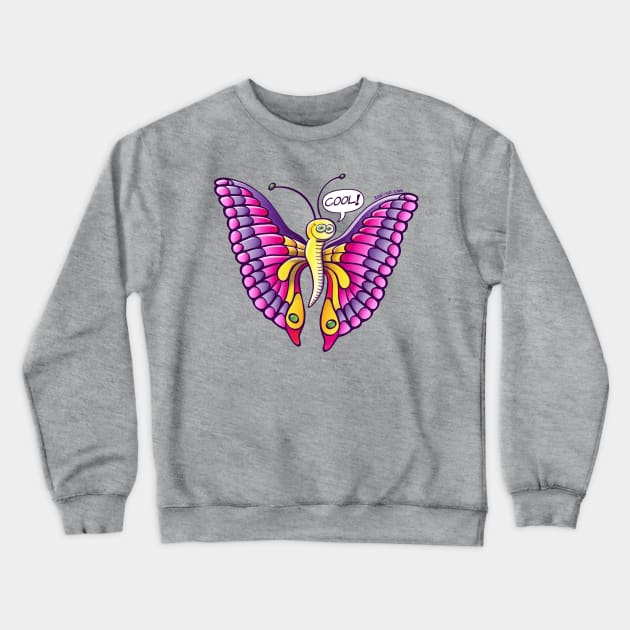 Coolorful butterfly exhibiting all the beauty on its big wings Crewneck Sweatshirt by zooco